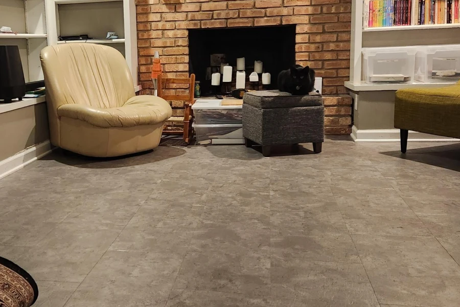 luxury vinyl tile floor